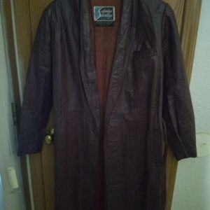 Vintage Suburban Heritage genuine leather coat